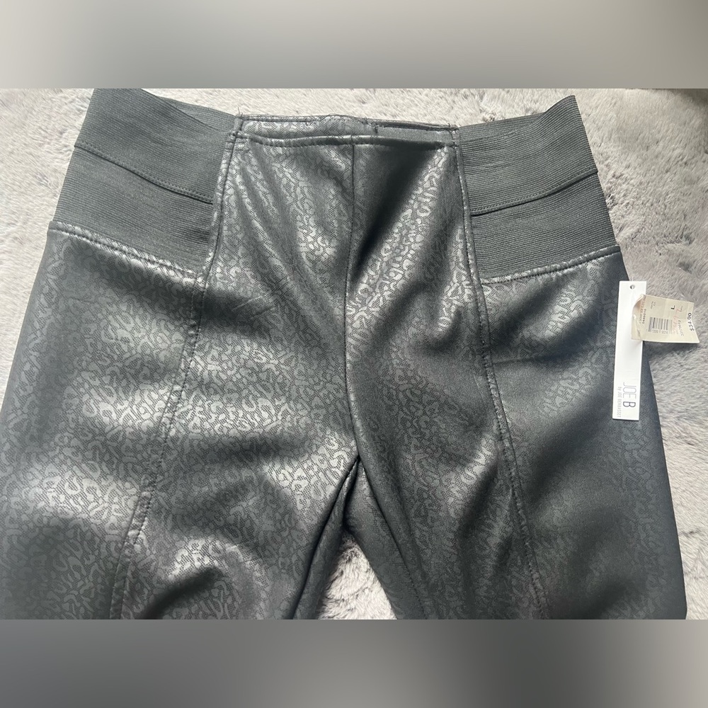 Black Faux Leather Pants - Picture 3 of 5